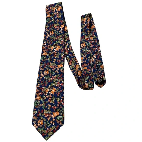 NWT, Vintage Banana Republic Safari & Travel Clothing Co Men's Cotton Floral Tie - Picture 2 of 13